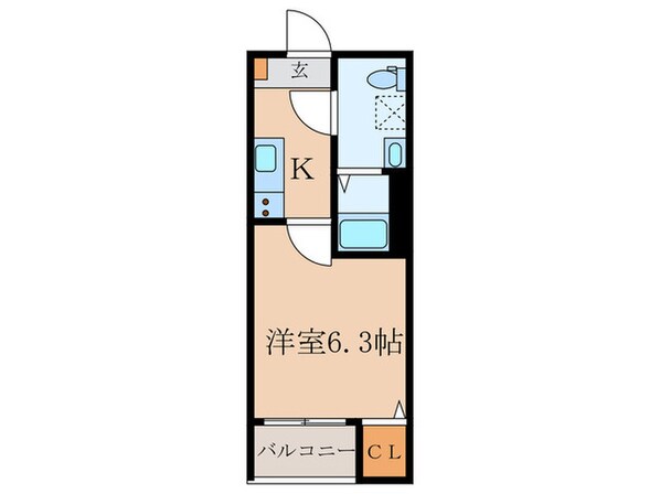 メイクスR矢田Ⅰの物件間取画像